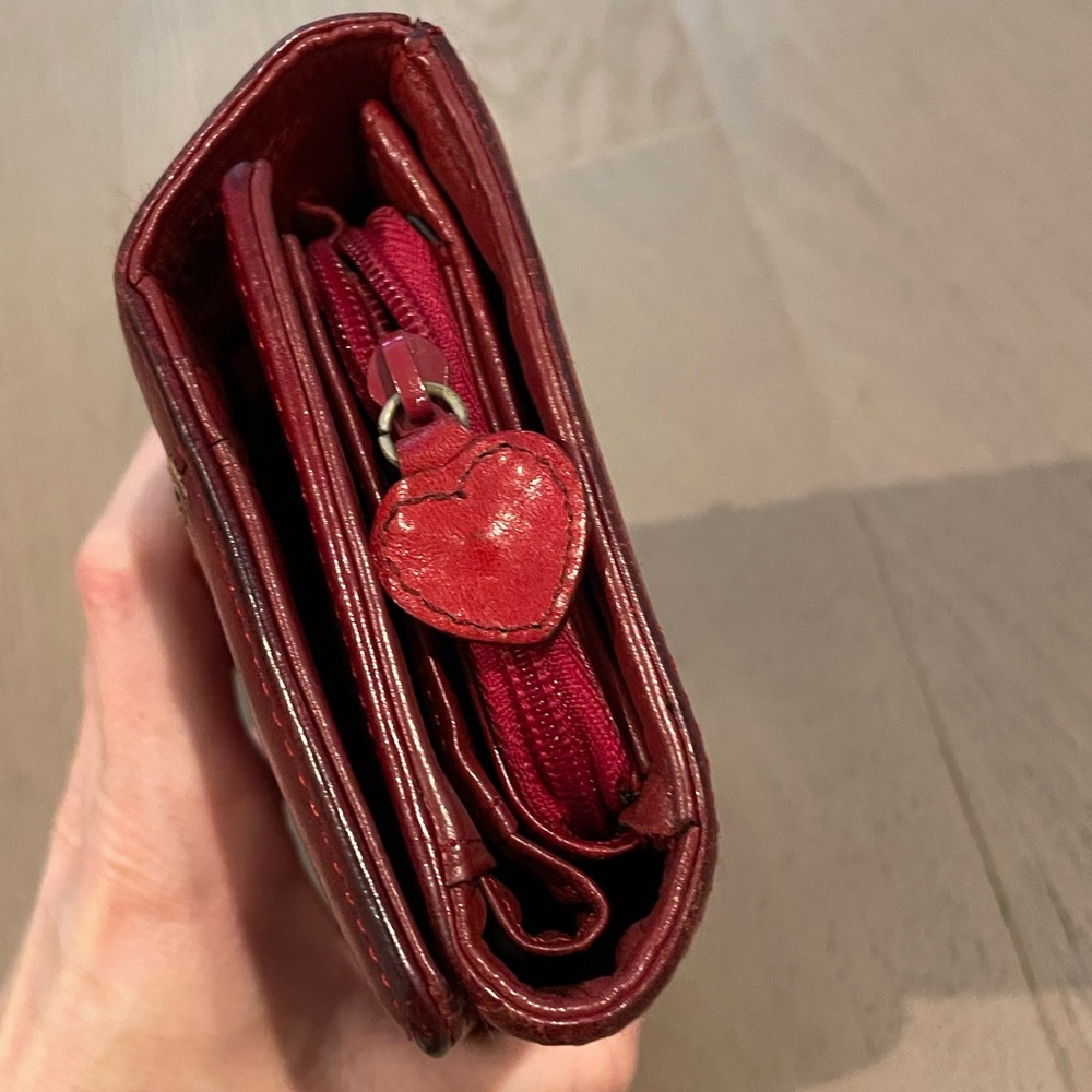 Brighton Red Heart Checkbook Wallet - Picture 4 of 4